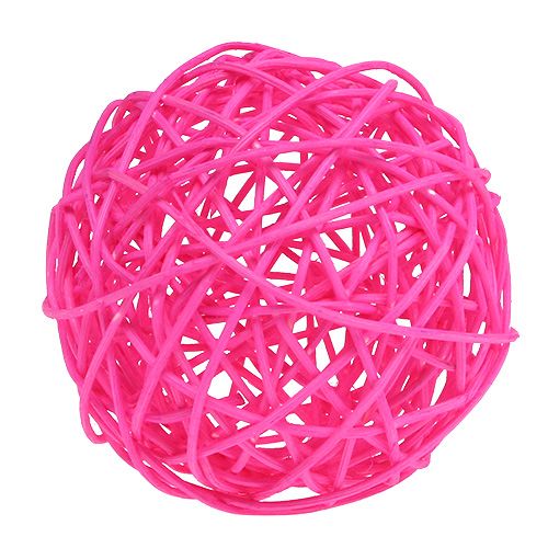 Floristik24 Dekoball Pink 10cm 6vnt