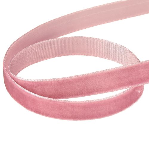 daiktų Dekoratyvinė juostelė aksominė šviesiai violetinė 10mm 20m