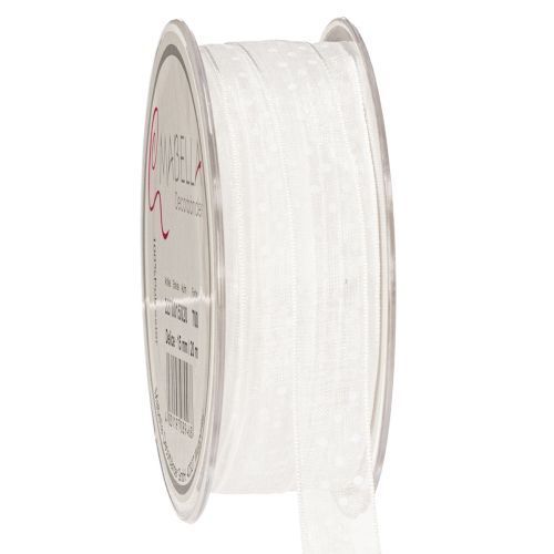 Floristik24 Šventinė dekoratyvinė juostelė dovanoms ir rankdarbių projektams papuošti, 1,5 cm pločio, 20 m ilgio