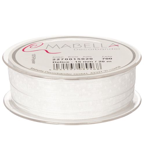 daiktų Šventinė dekoratyvinė juostelė dovanoms ir rankdarbių projektams papuošti, 1,5 cm pločio, 20 m ilgio