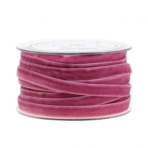daiktų Deko juostelė Velvet šviesiai violetinė 10mm 20m