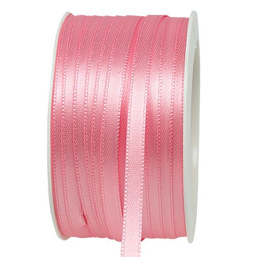 Floristik24 Dovanų juostelė rožinė 6mm x 50m