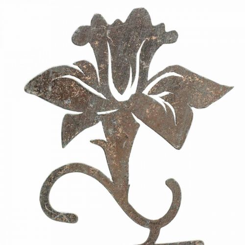 Floristik24 Metalinis dekoratyvinis gėlių medinis stovas su užrašais Spring 6x9,5x39,5cm