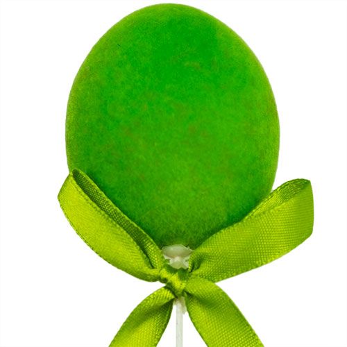 Floristik24 Dekoratyviniai margučiai su viela flokuoti įvairiaspalviai 6cm 12vnt