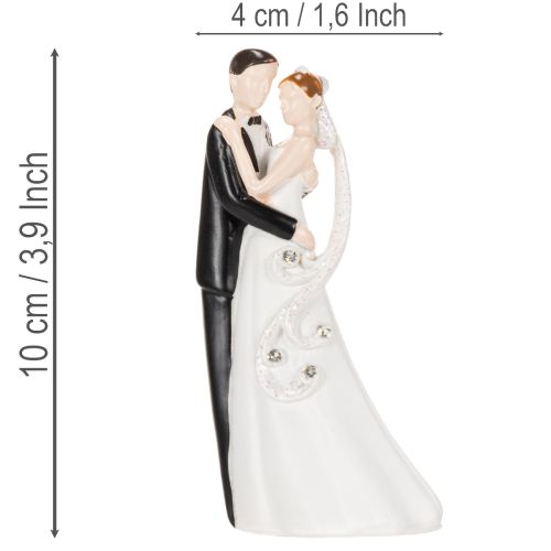 Dekoratyvinė vestuvių poros figūrėlė, 10,5 cm | Floristik24.lt