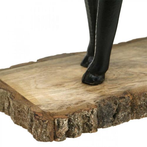 daiktų Deco Elniai Deco elniai Metalas Mediena Juoda H25cm