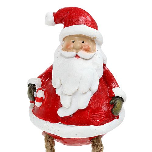 Floristik24 Dekoratyvinė figūrėlė Kalėdų senelis sėdi 6,5cm L10cm 4vnt