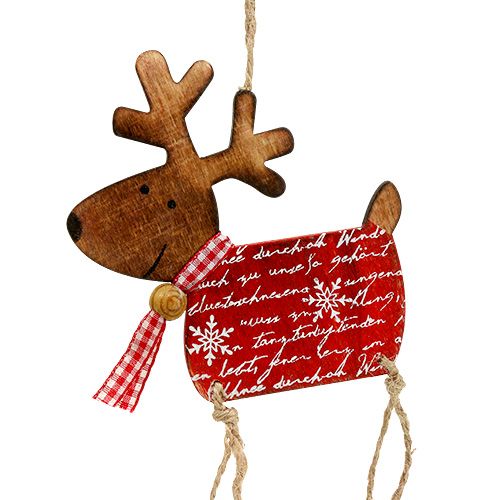 Floristik24 Dekoratyvinė figūrėlė briedžiui pakabinti 18cm 6vnt