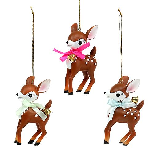 Floristik24 Dekofigur Bambi 10cm asorti 3vnt