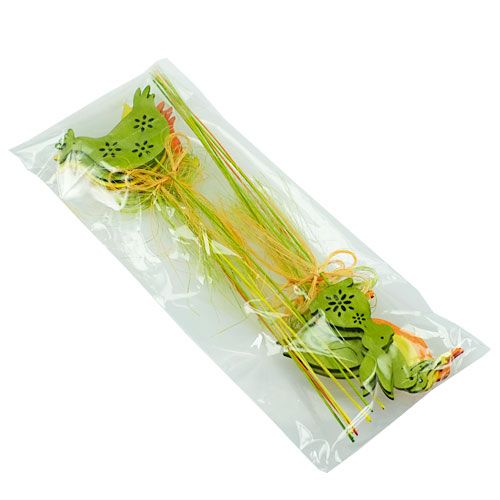 Floristik24 Dekoratyvinės figūrėlės ant medinio pagaliuko, spalvingos H6cm - 8cm, 16 vnt