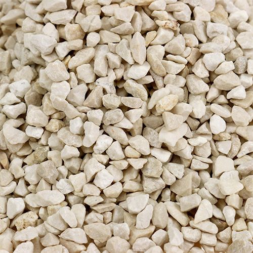 daiktų Dekoratyviniai granuliuoti kreminiai dekoratyviniai akmenukai 2mm - 3mm 2kg