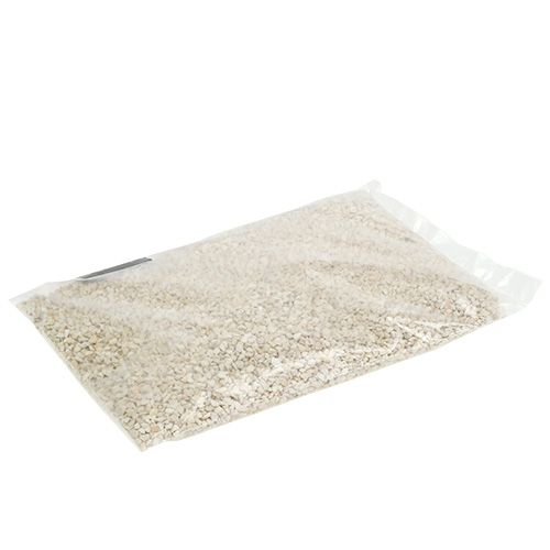 daiktų Dekoratyviniai granuliuoti kreminiai dekoratyviniai akmenukai 2mm - 3mm 2kg