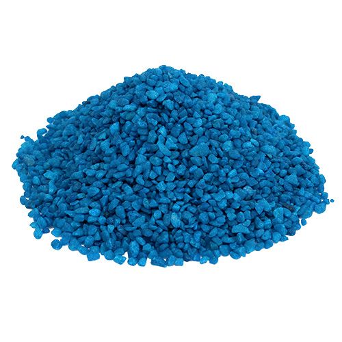 Floristik24 Dekoratyvinės granulės tamsiai mėlyni dekoratyviniai akmenys 2mm - 3mm 2kg