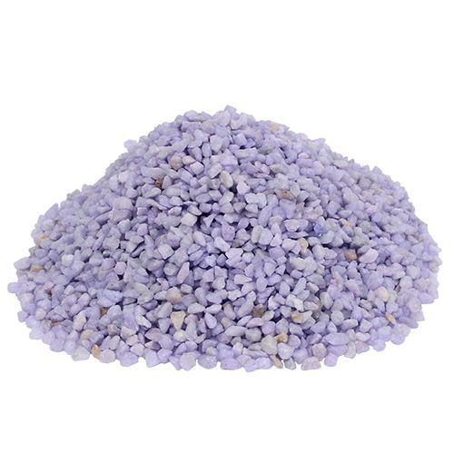 Dekoratyvinės granulės alyvinės spalvos dekoratyviniai akmenys violetiniai 2mm - 3mm 2kg