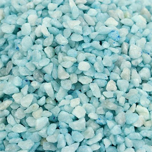 Floristik24 Dekoratyvinės granulės šviesiai mėlyni dekoratyviniai akmenys 2mm - 3mm 2kg