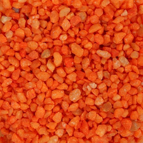 daiktų Dekoratyvinės granulės oranžinės spalvos dekoratyviniai akmenys 2mm - 3mm 2kg