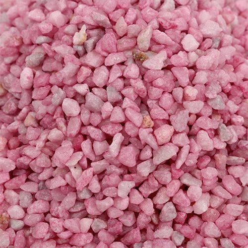 Floristik24 Dekoratyvinės granulės rožinės spalvos dekoratyviniai akmenys 2mm - 3mm 2kg