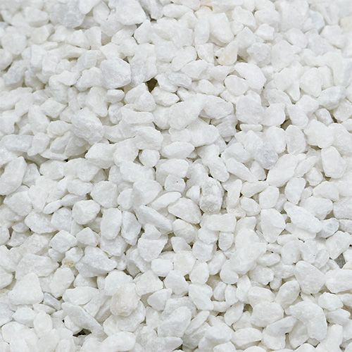 Floristik24 Dekoratyviniai granuliuoti balti dekoratyviniai akmenys 2mm - 3mm 2kg