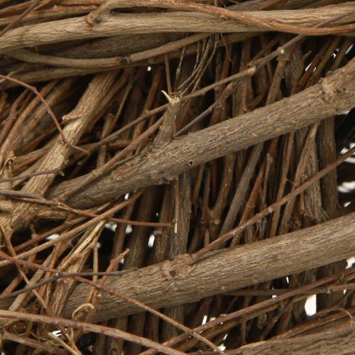 daiktų Dekoratyvinis vainikas iš guobos šakų natūralaus Ø28–30cm A6,5cm 2vnt.