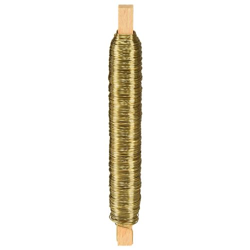 daiktų Dekoratyvinio emalio vyniojimo vielos viela auksinė 0,50 mm 50 m 100 g