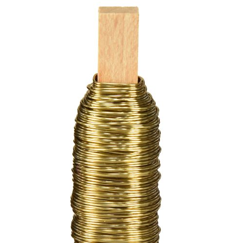 daiktų Dekoratyvinio emalio vyniojimo vielos viela auksinė 0,50 mm 50 m 100 g