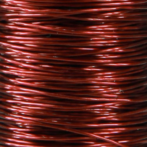 daiktų Dekoratyvinė emalio viela Ø0,30mm 30g/50m Bordo