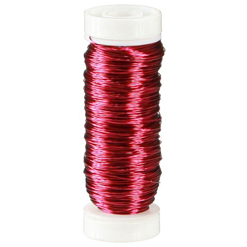 daiktų Dekoratyvinė emaliuota viela Ø0,30mm 30g/50m rožinė