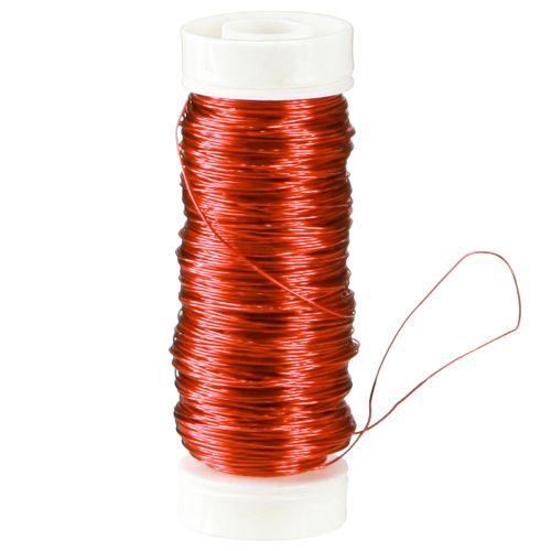 daiktų Deko viela Ø0,30mm 30g/50m raudona