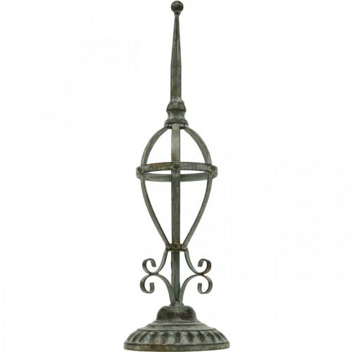 Floristik24 Metalinis senovinės išvaizdos vainiko laikiklis, stalo puošmena shabby chic H51cm