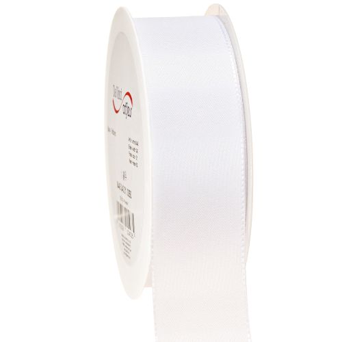 daiktų Dekoratyvinė juostelė dovanų juostelė balta poliesterio 40mm 50m