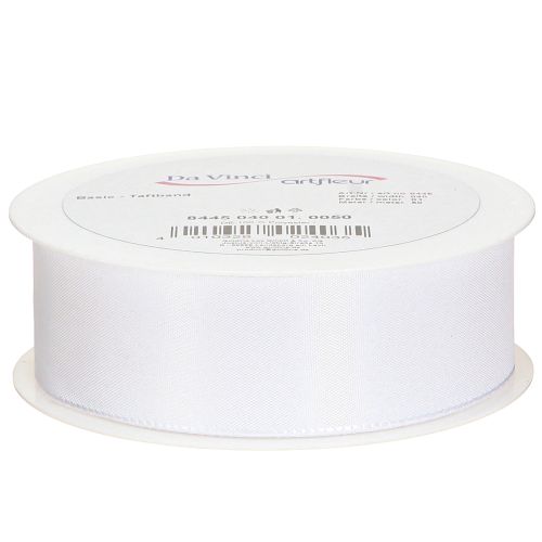 daiktų Dekoratyvinė juostelė dovanų juostelė balta poliesterio 40mm 50m