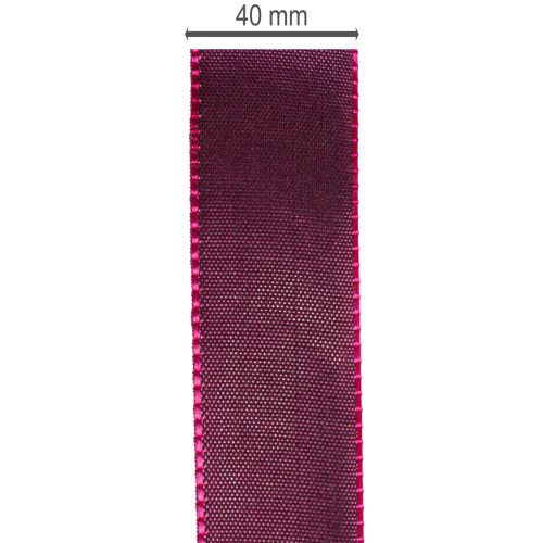 Dovanų juostelė, violetinė taftos juostelė, elegantiškai blizganti, 25 mm pločio, 50 m ilgio | Floristik24.lt