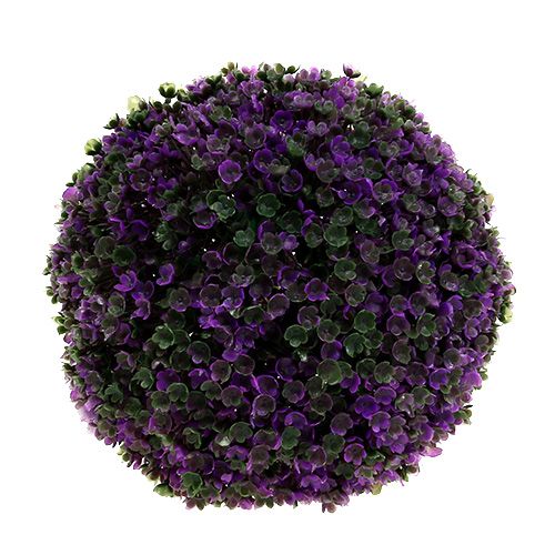 Floristik24 Dekoratyvinis rutulys violetiniame augaliniame rutulyje dirbtinis Ø18cm 1 vnt
