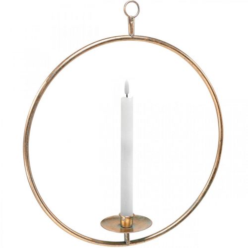 daiktų Dekoratyvinis žiedas pakabinti žvakidę Golden Vintage Ø39cm