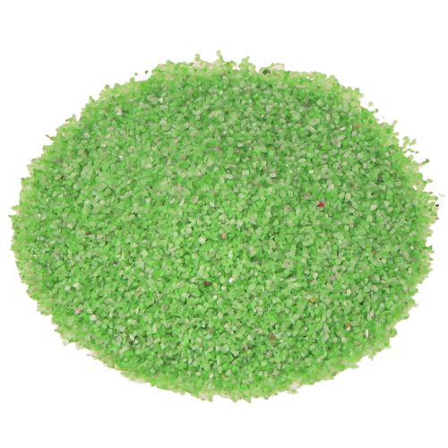 Dekoratyvinis smėlis žalias neoninis smėlis spalvotas smėlis 0,5 mm neoninė žalia 1 kg
