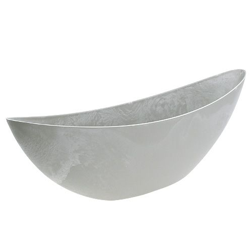 daiktų Dekoratyvinis dubuo šviesiai pilkas 55,5cm x 14cm H17,5cm 1 vnt