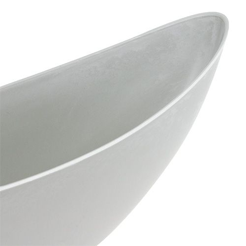 daiktų Dekoratyvinis dubuo šviesiai pilkas 55,5cm x 14cm H17,5cm 1 vnt