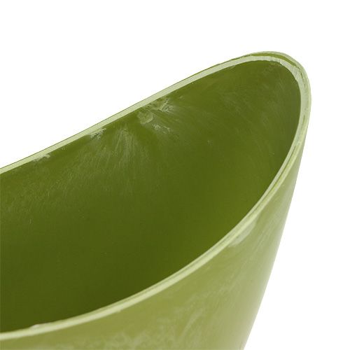 Dekoratyvinis dubuo plastikinis šviesiai žalias 20cm x 9cm A11,5cm, 1vnt
