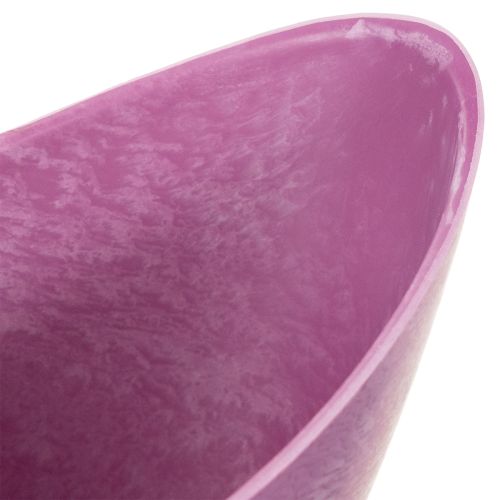 Dekoratyvinis dubuo plastikinis rožinis 20 cm x 9 cm A11,5 cm 1 vnt. | Floristik24.lt