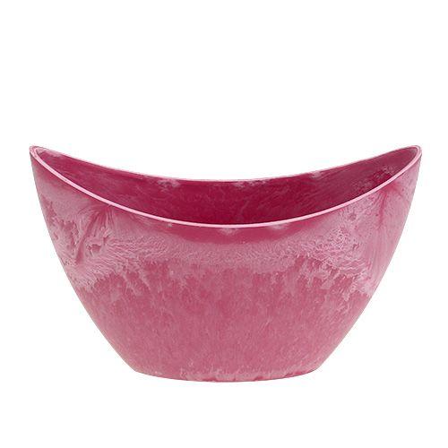 daiktų Dekoratyvinis dubuo plastikinis rožinis 20cm x 9cm H11,5cm 1 vnt