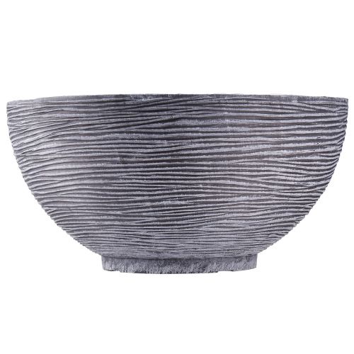 daiktų Dekoratyvinis dubuo apvalus augalinis dubuo pilkai juodas Ø40cm H19,5cm