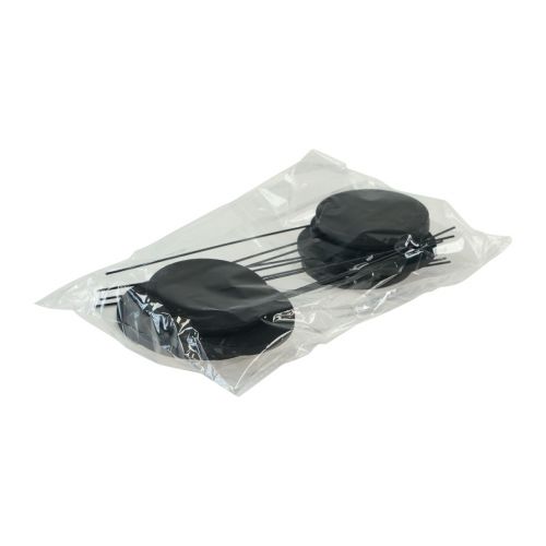 daiktų Dekoratyvinė kištukinė medžio lenta apvali juoda Ø6cm L15cm 12vnt