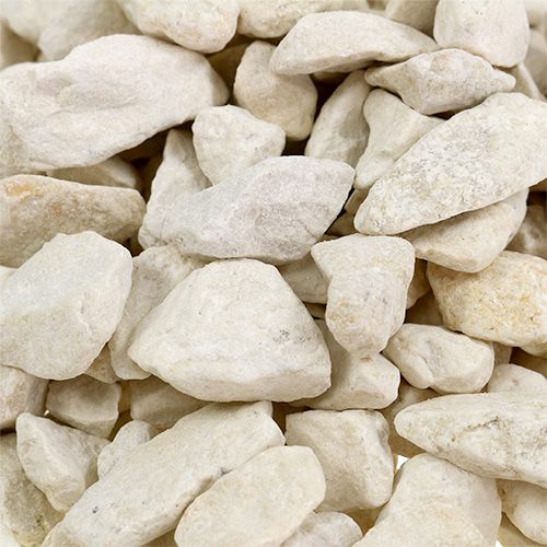Floristik24 Dekoratyviniai akmenukai 9mm - 13mm 2kg kremas