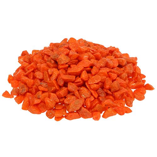 Floristik24 Dekoratyviniai akmenukai 9mm - 13mm oranžiniai 2kg