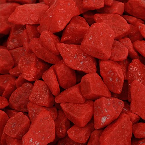 Floristik24 Dekoratyviniai akmenys 9mm - 13mm raudoni 2kg