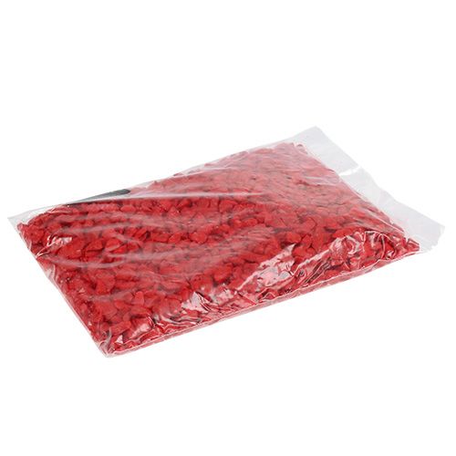 Floristik24 Dekoratyviniai akmenys 9mm - 13mm raudoni 2kg