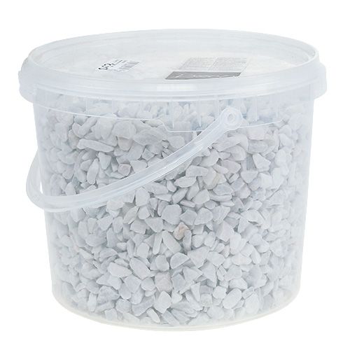 daiktų Deco akmenys 9mm - 13mm Baltas 5L