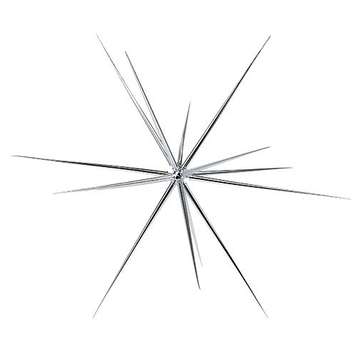 Floristik24 Dekoratyvinė žvaigždė didelė pakabinti 55 cm sidabro