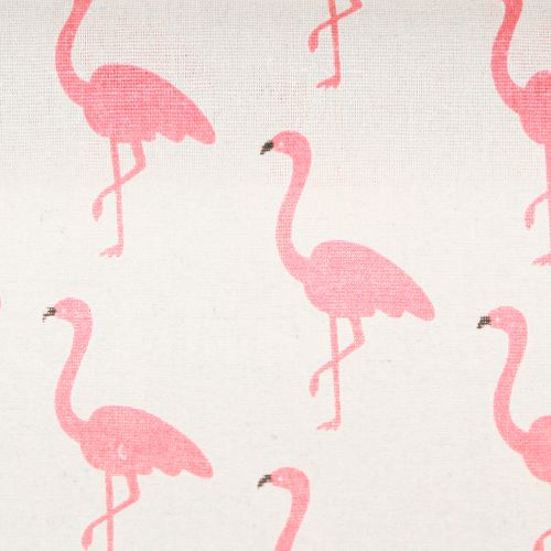daiktų Dekoratyvinis audinys flamingo baltai rožinis 30cm x 3m