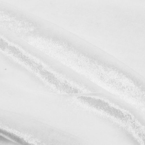 Floristik24 Dekoratyvinis audinys aksomas baltas 140cm x 300cm